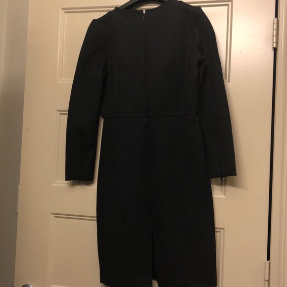 NWT J.Crew Leather Panel Dress, Size 6P - Picture 4 of 5